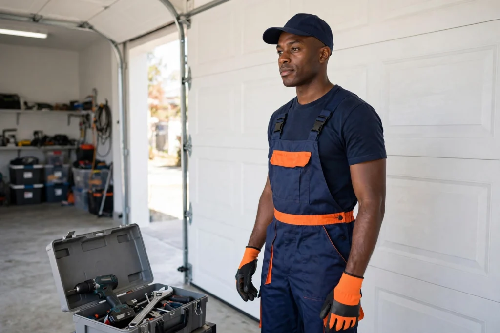 Garage door repair and installation services in Sugar Land